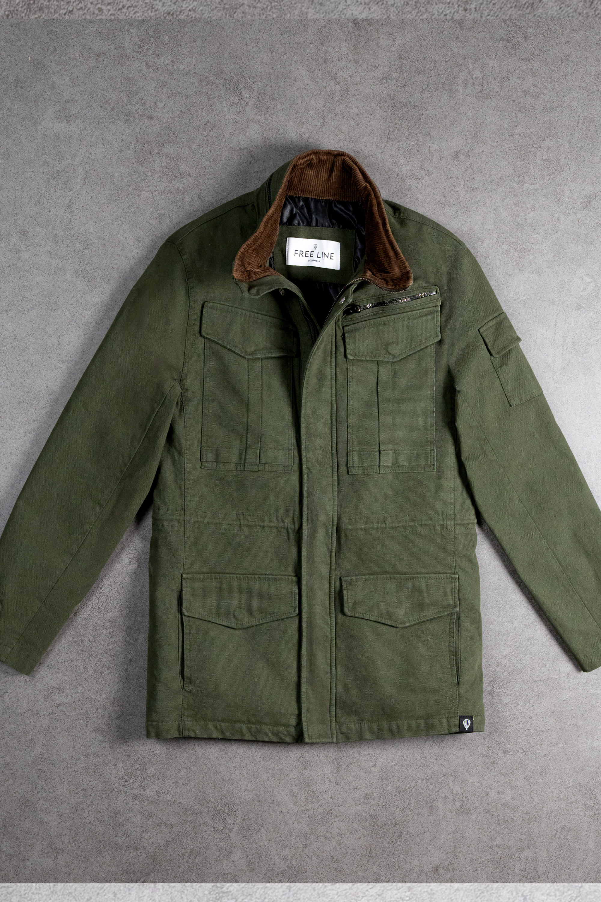 Cazadora en Dril Chevy Verde