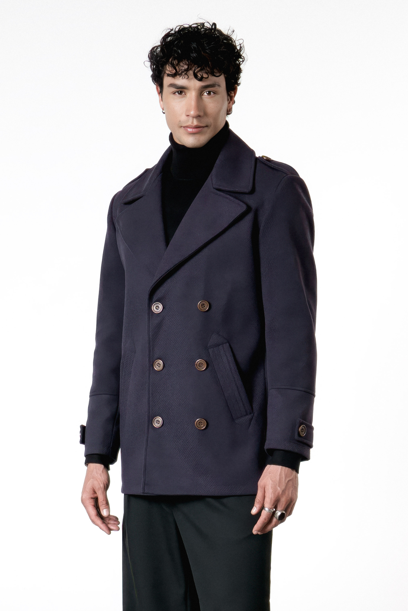 Gaban en paño Tennessy Azul botón marinero