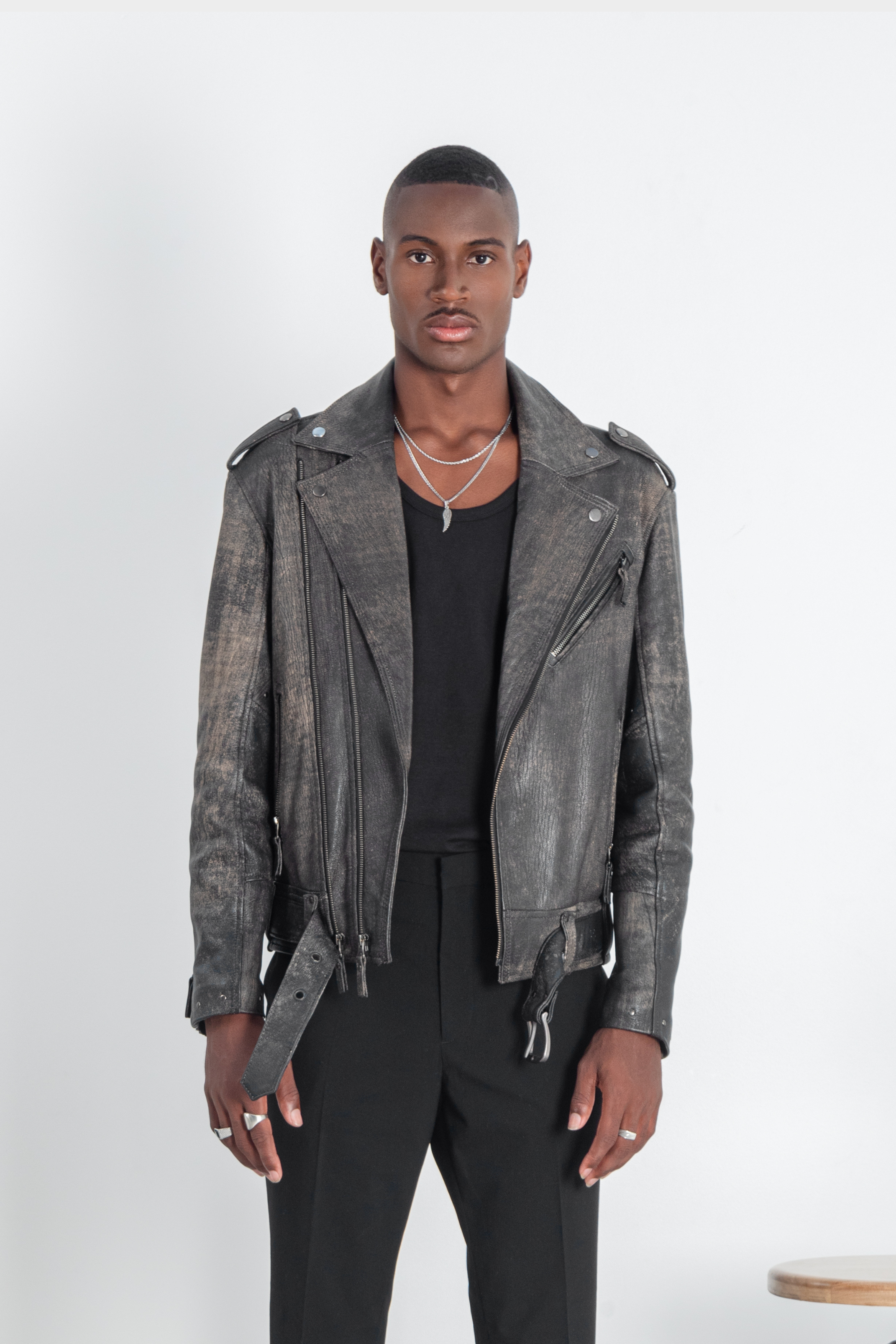 Chaqueta en cuero envejecido Gibson