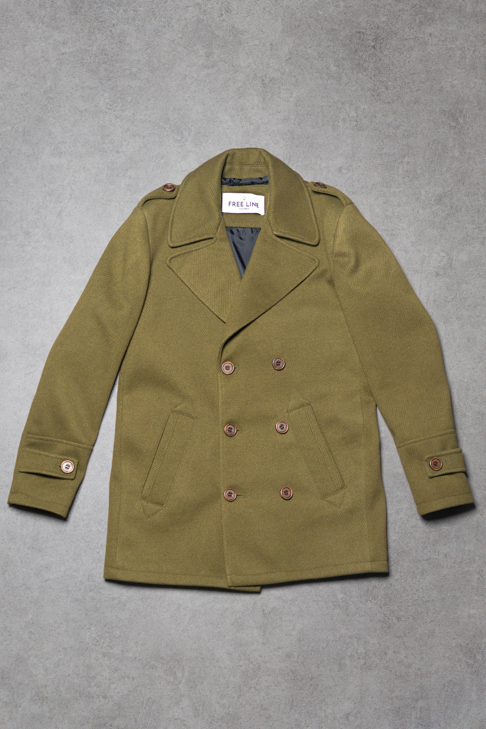 Gabán Cruzado Tennessy en Color Verde