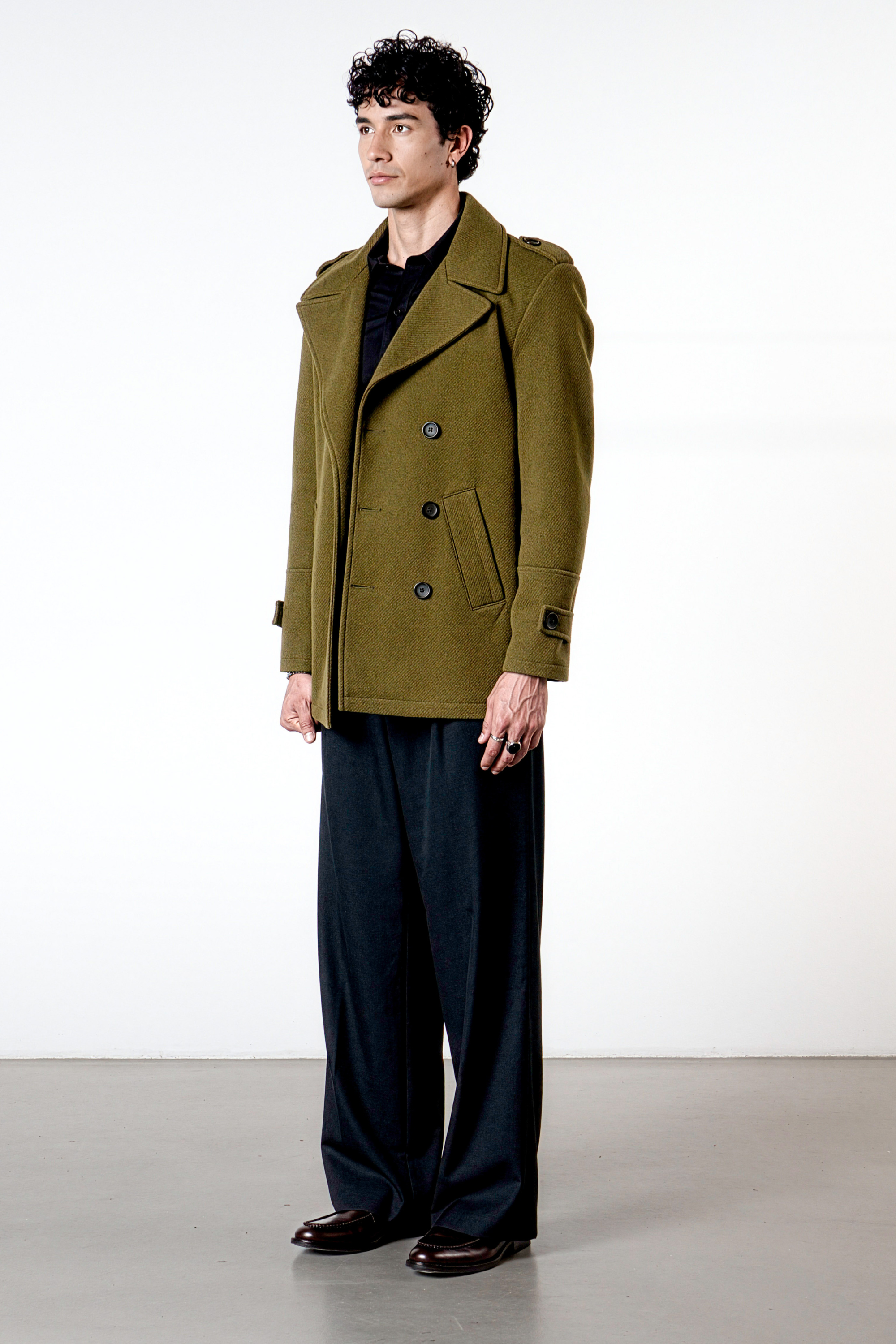 Gabán Cruzado Tennessy en Color Verde