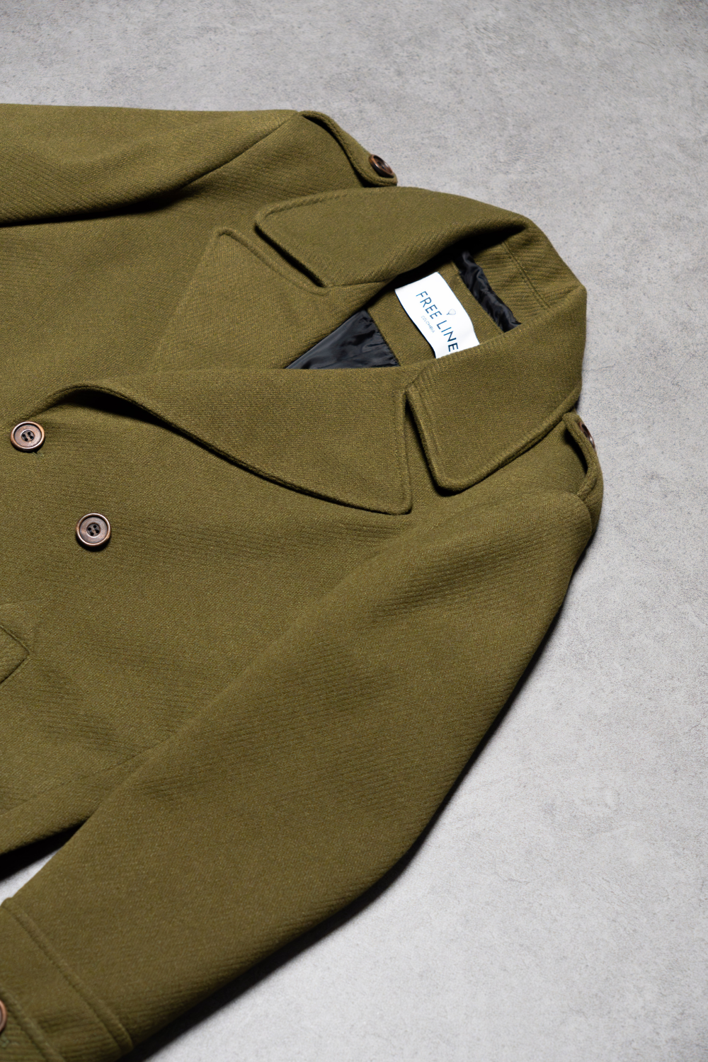 Gabán Cruzado Tennessy en Color Verde