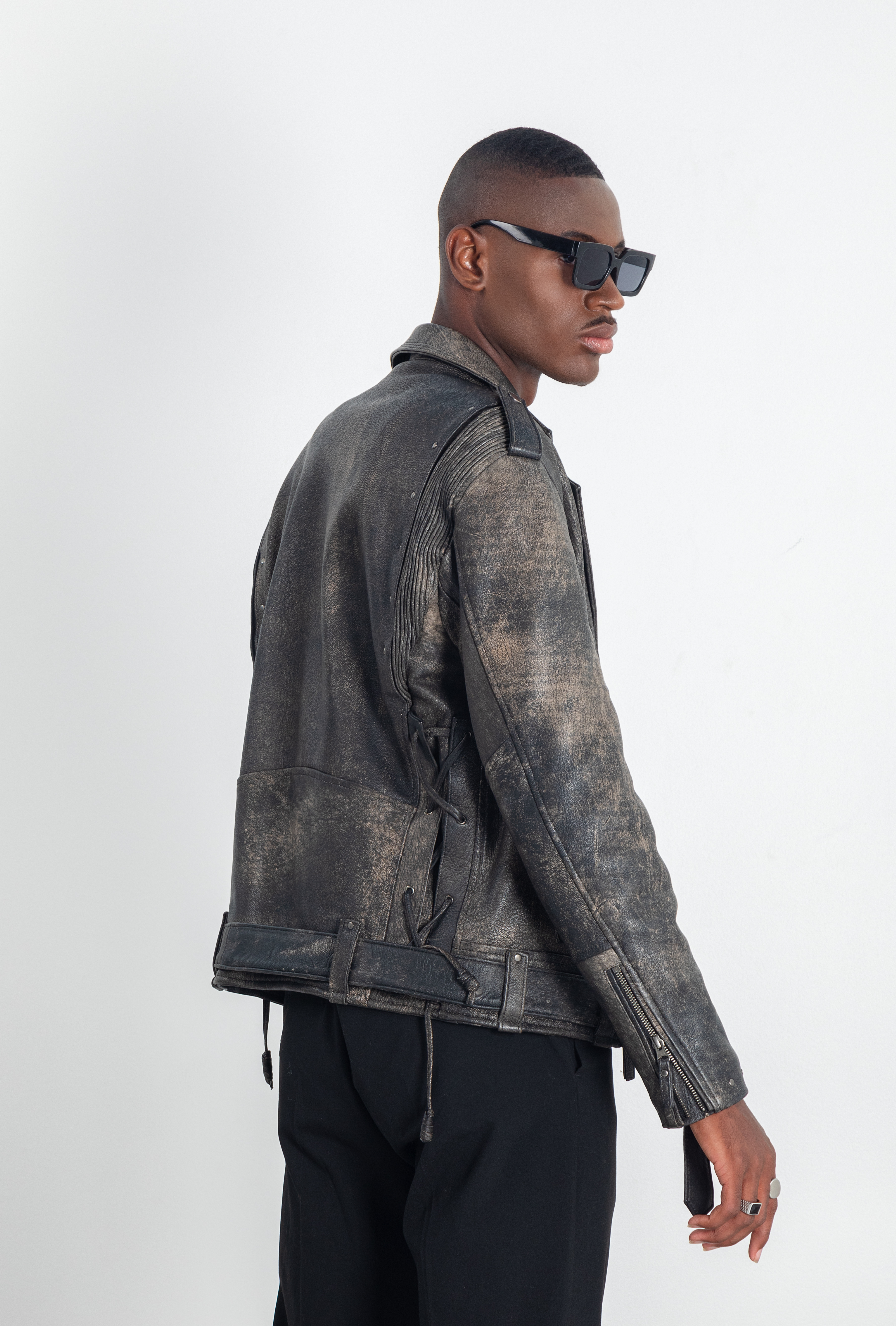 Chaqueta en cuero envejecido Gibson