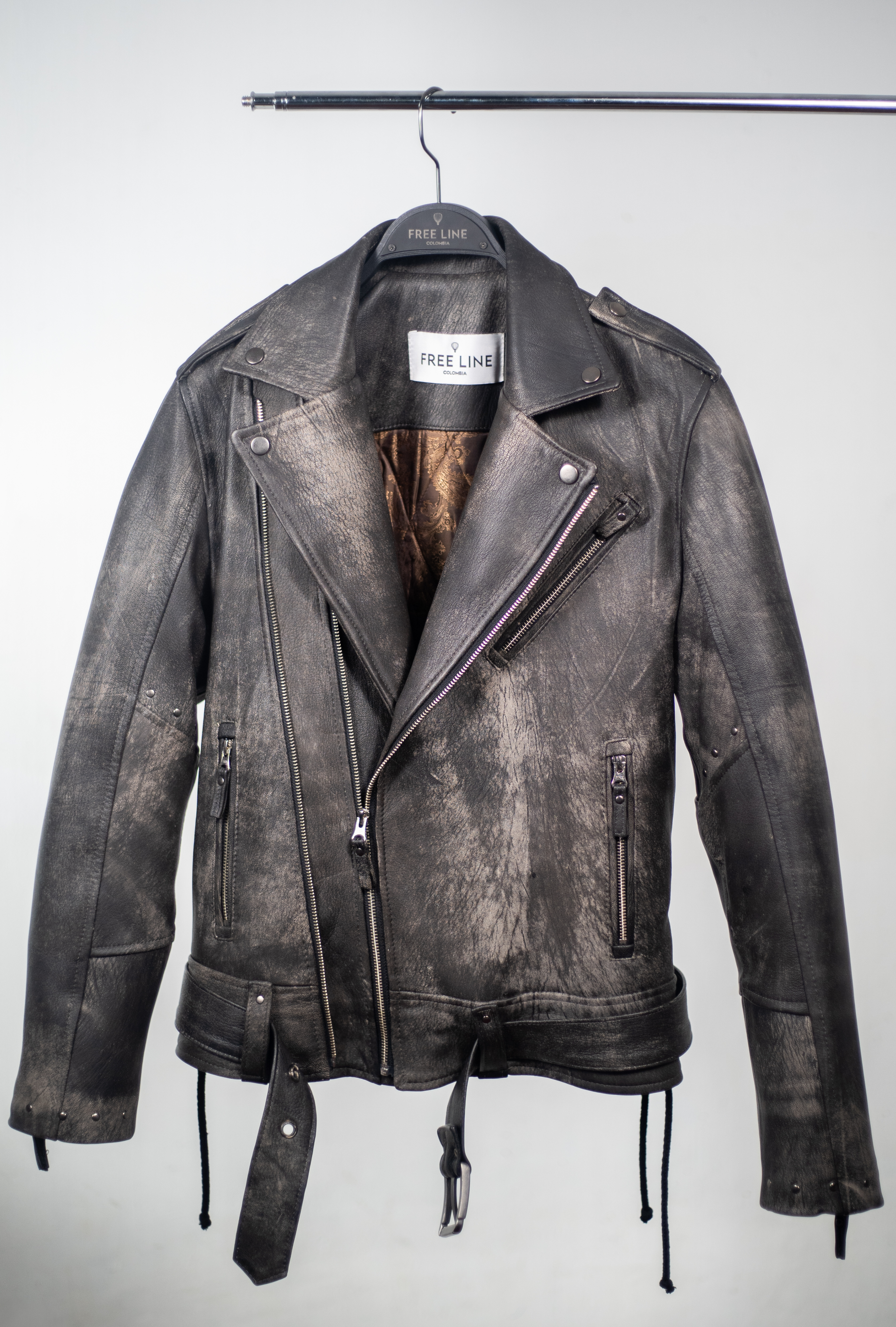 Chaqueta en cuero envejecido Gibson