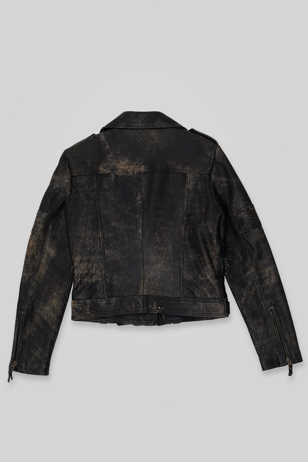 Chaqueta en cuero para mujer, tipo Biker en cuero envejecido confección hecha a mano por nuestros artezanos, Chaqueta 100 % en cuero, con garantia de dos años