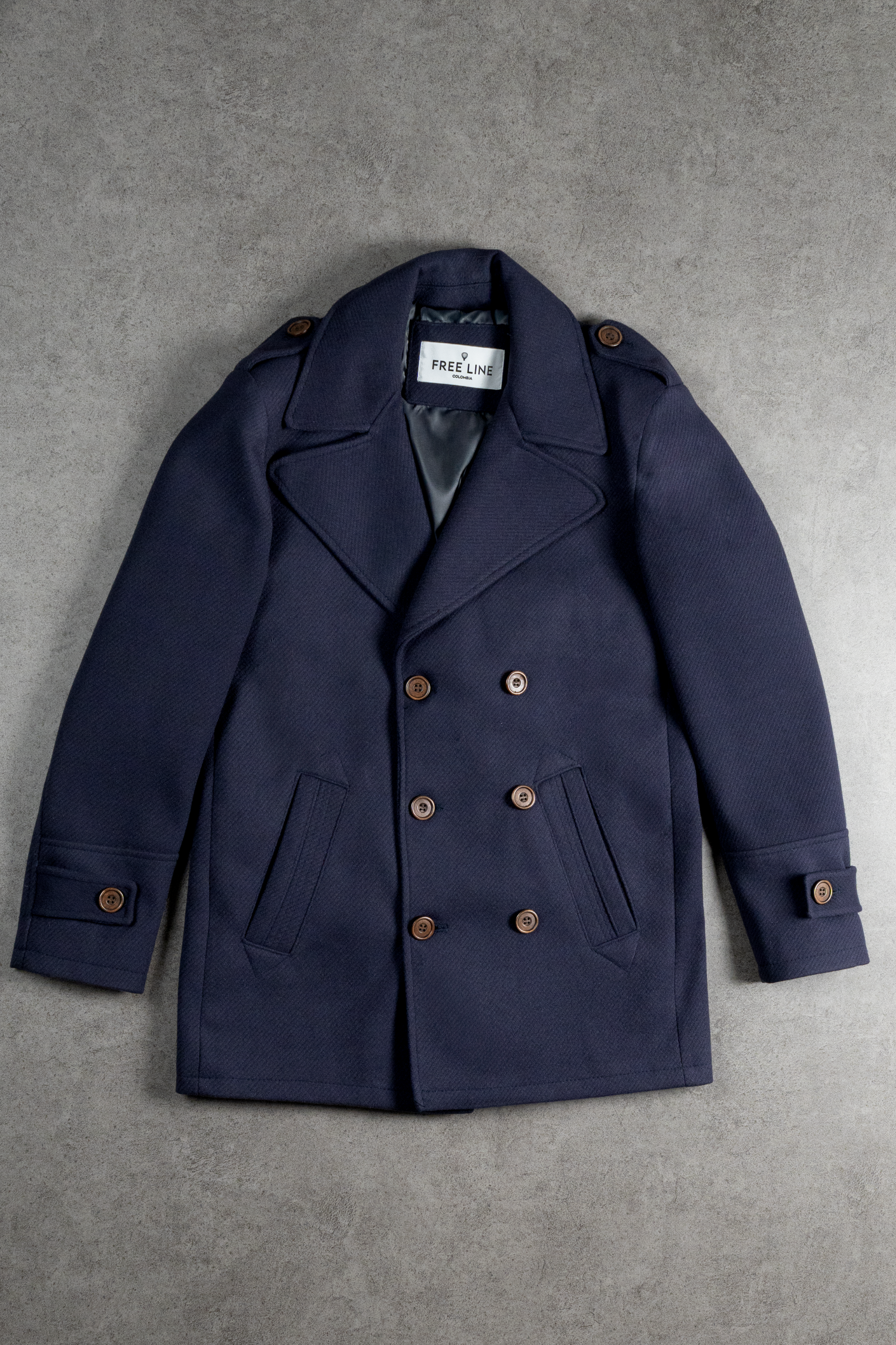 Gaban en paño Tennessy Azul botón marinero