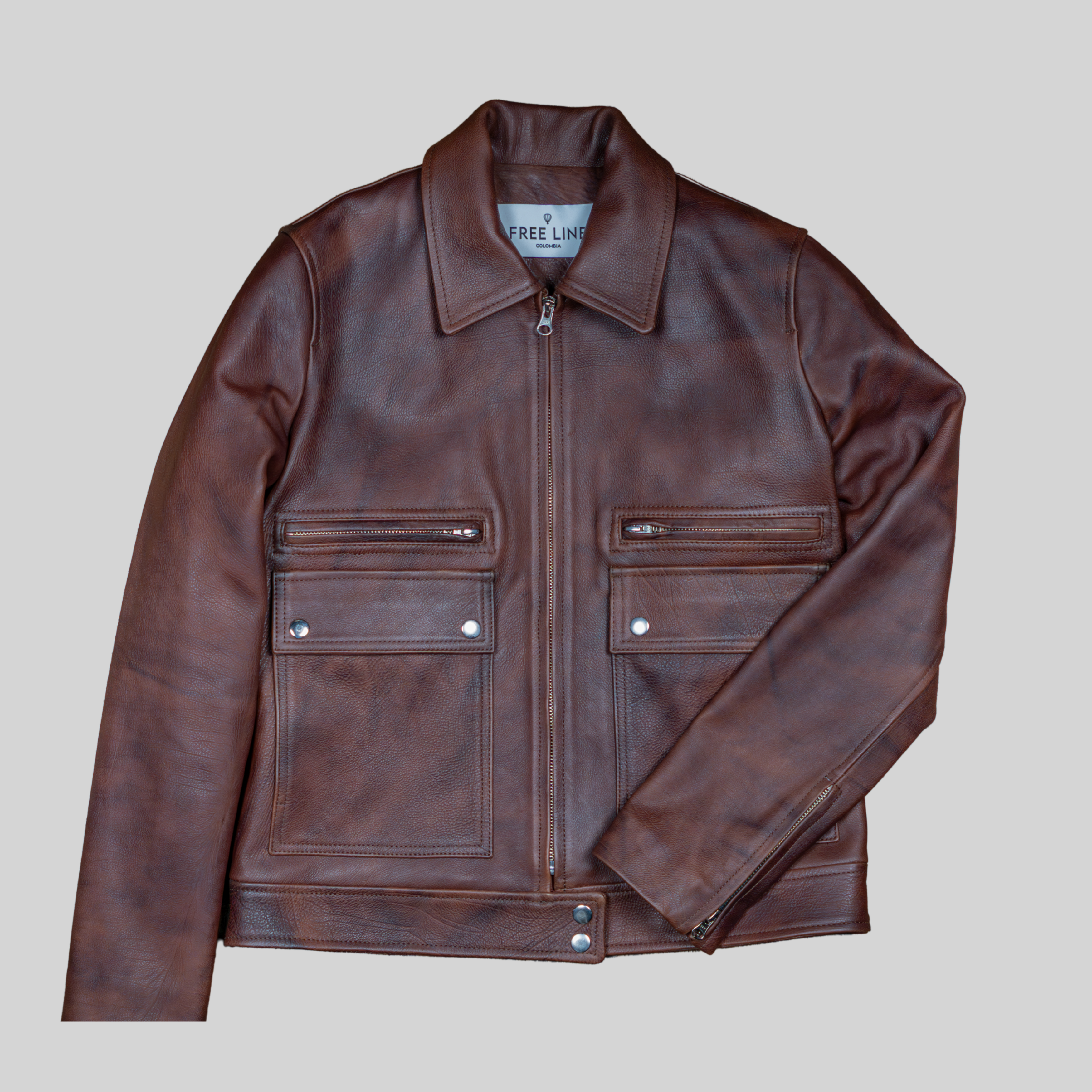 Chaqueta en cuero Lisboa