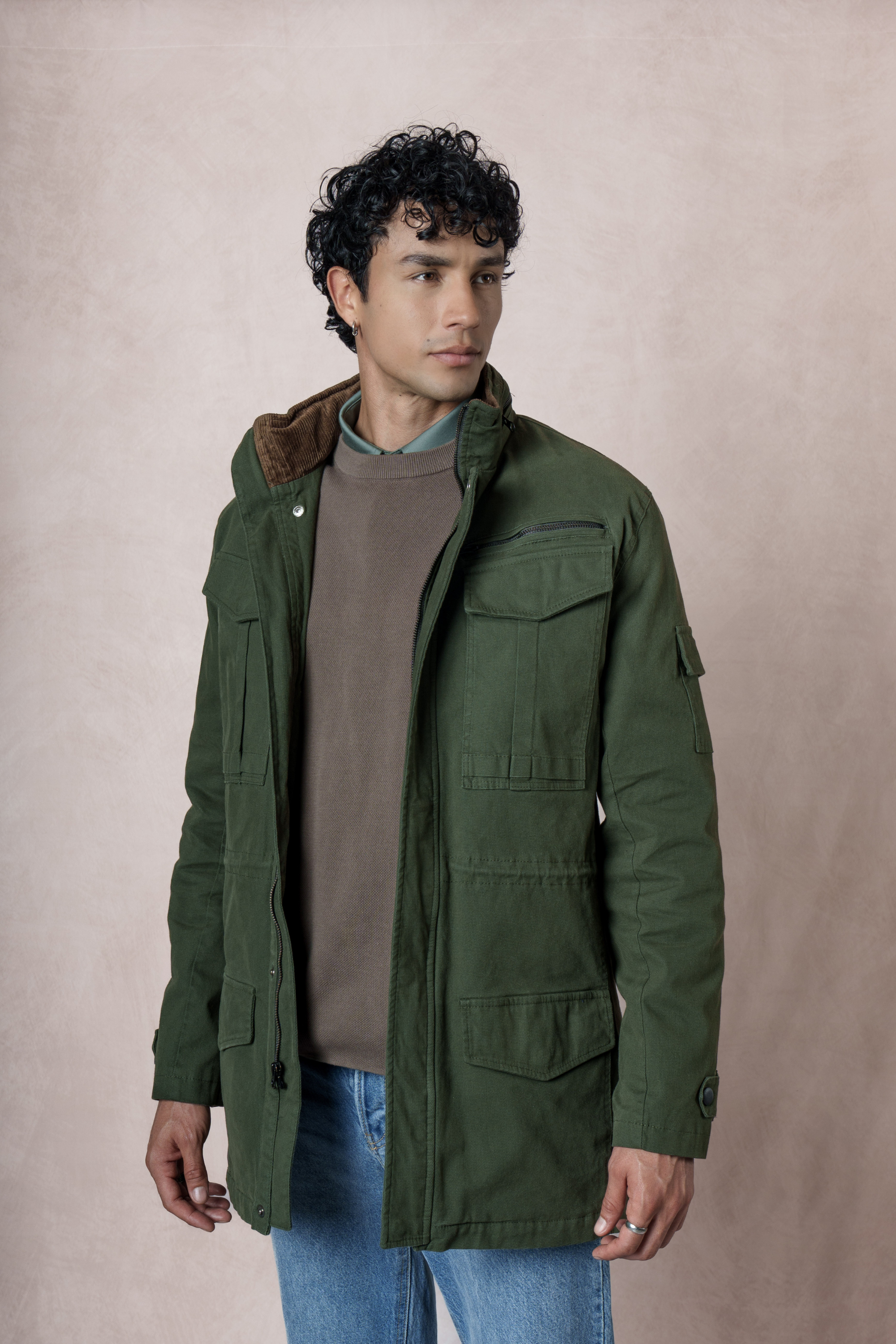 Cazadora en Dril Chevy Verde