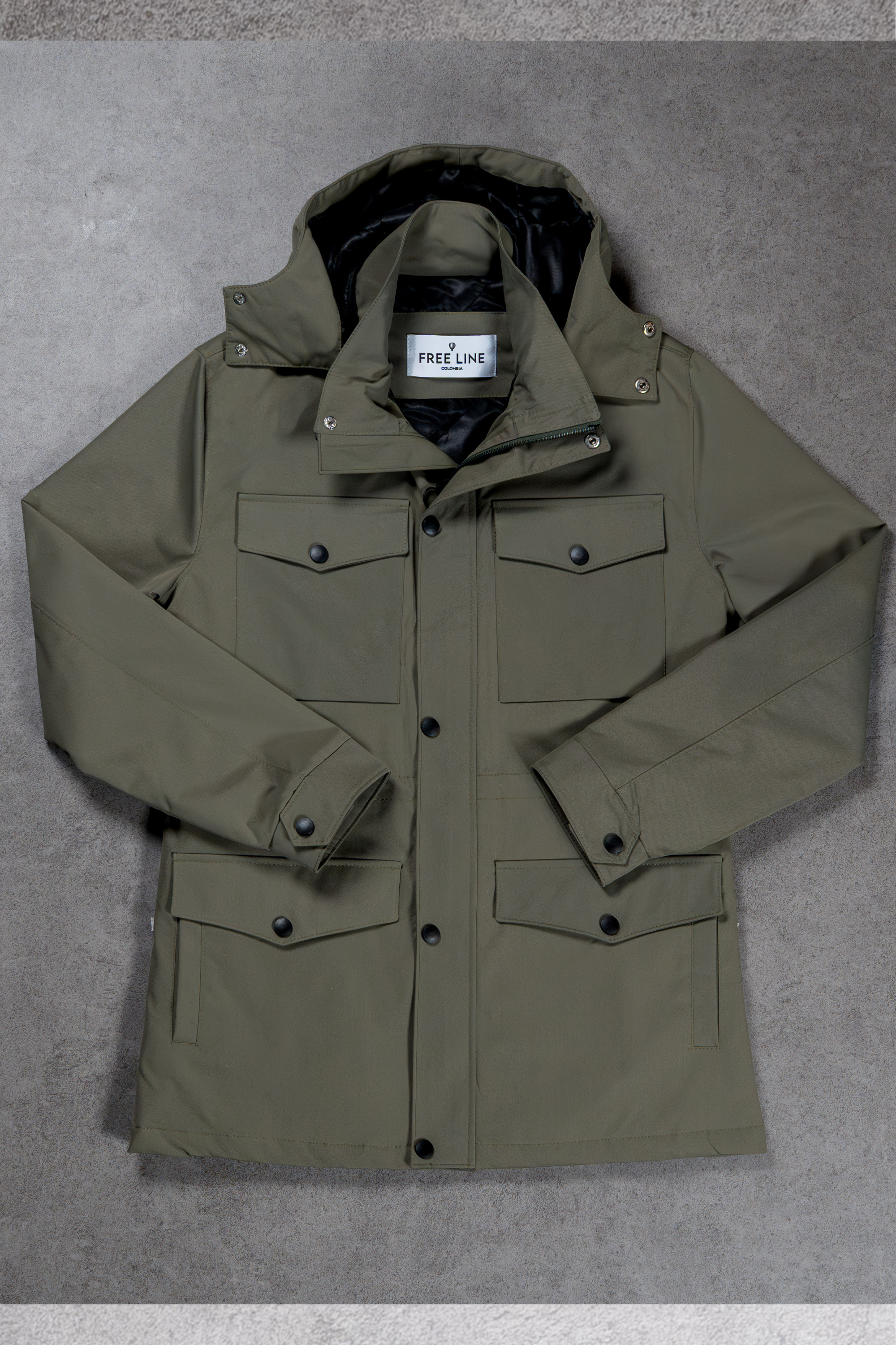 Cazadora Field Verde