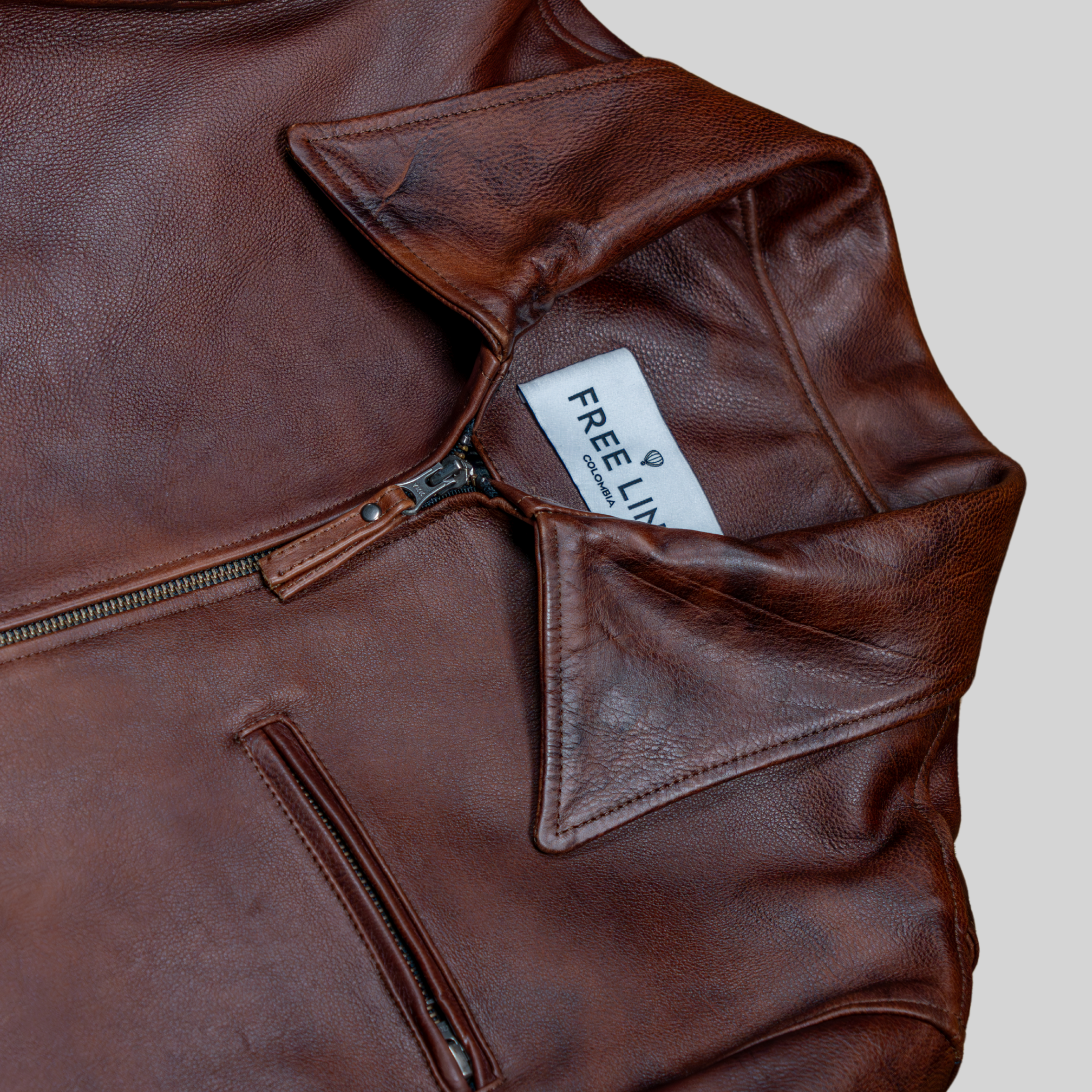 Chaqueta en cuero Lisboa