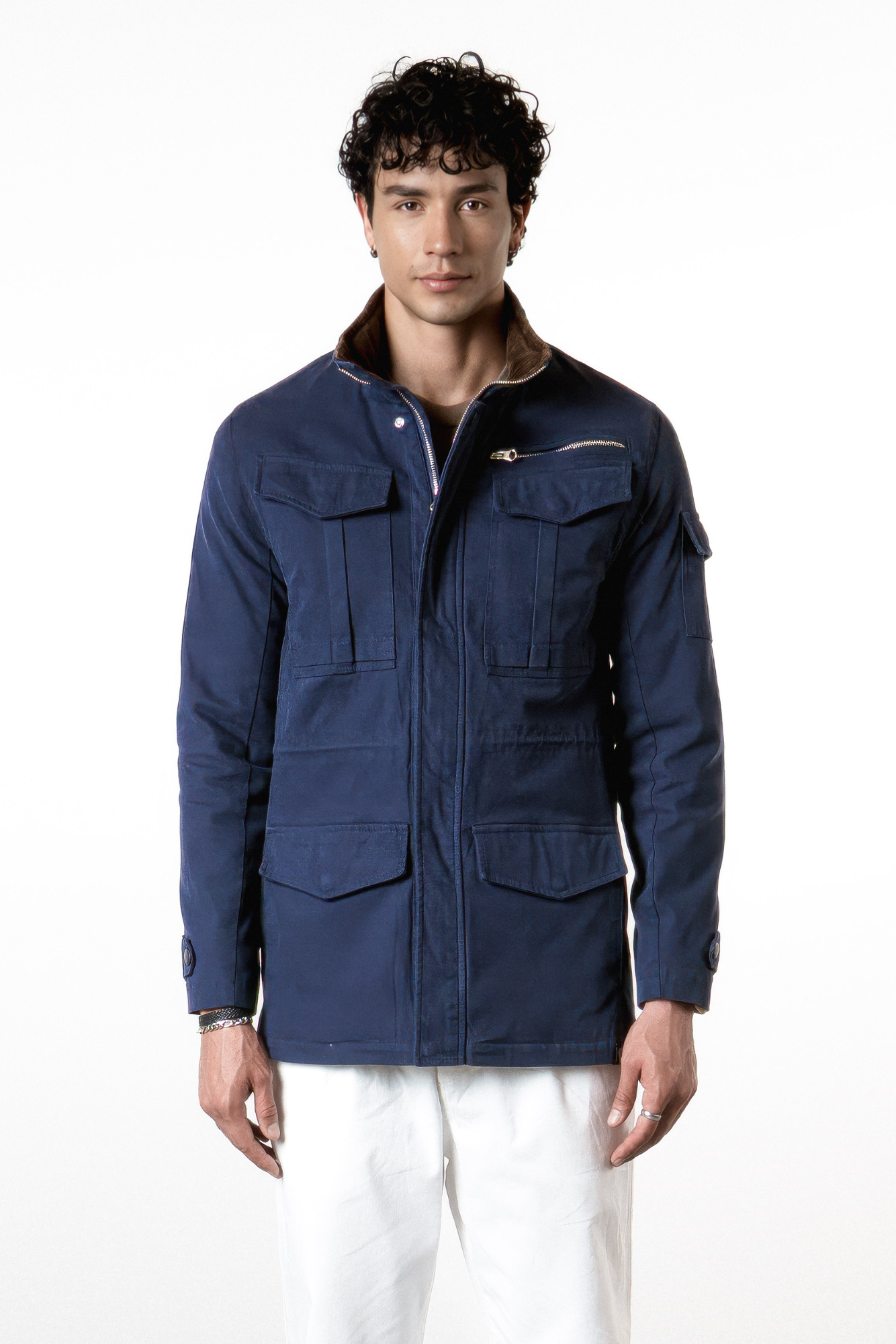 Cazadora en Dril Chevy Azul