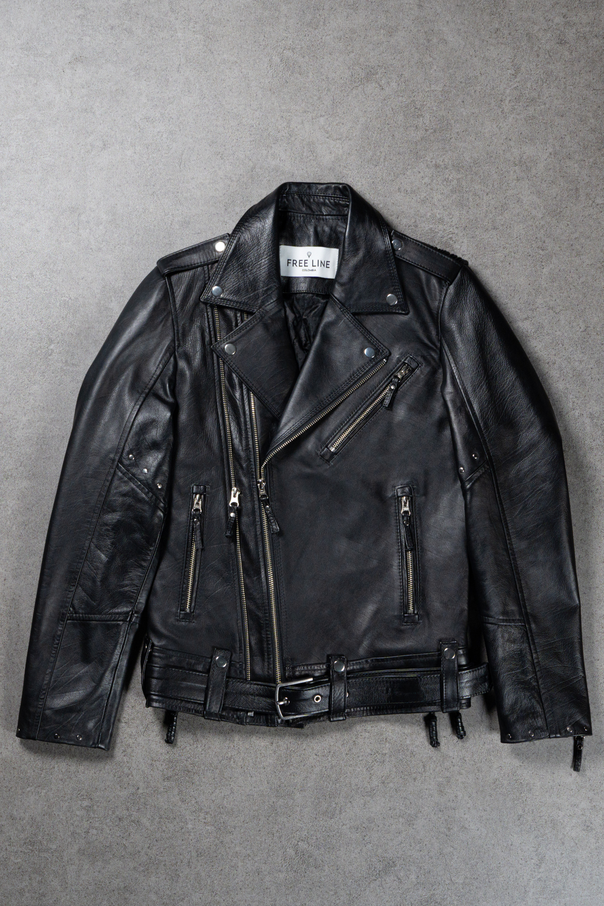 Chaqueta Gibson en cuero Color Negro