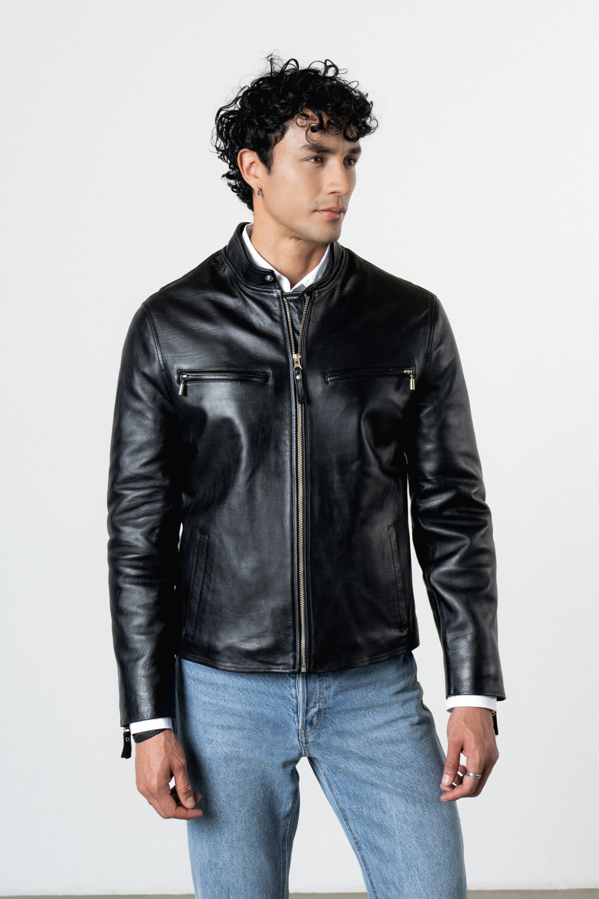 Chaqueta Daytona en Cuero Negro