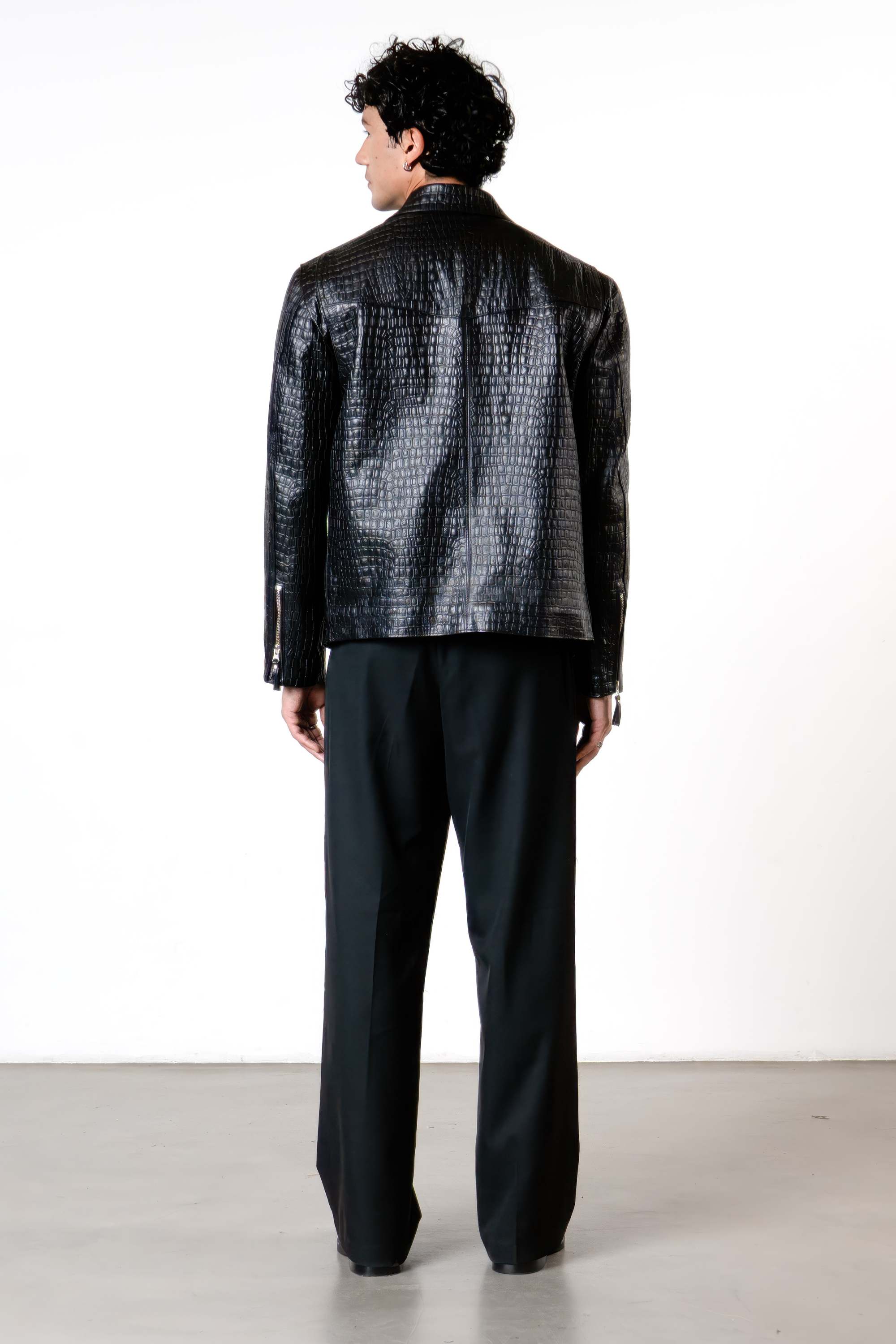 Cazadora en Cuero Craquelada