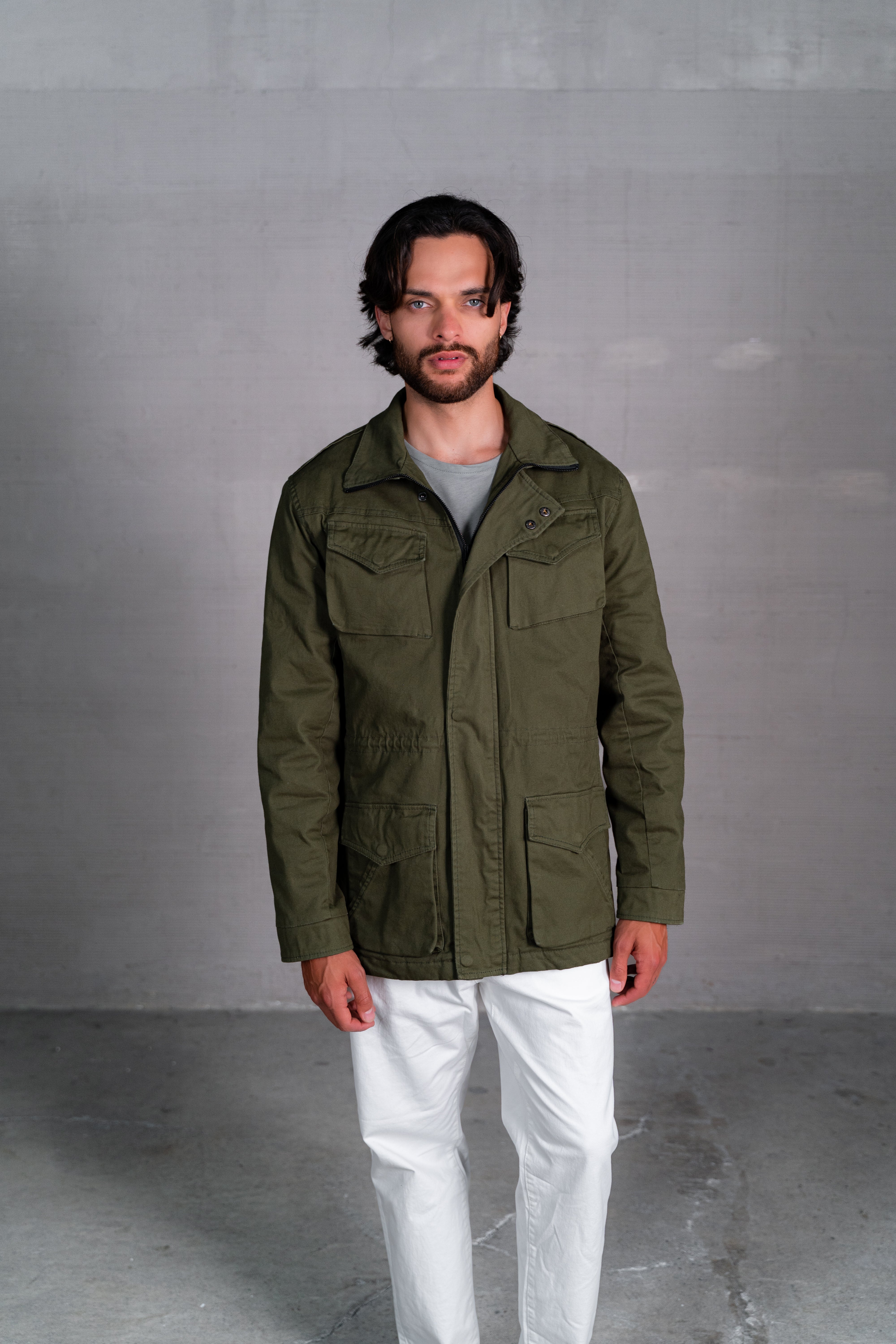 Chaqueta Cazadora Hunter en dril Color Verde