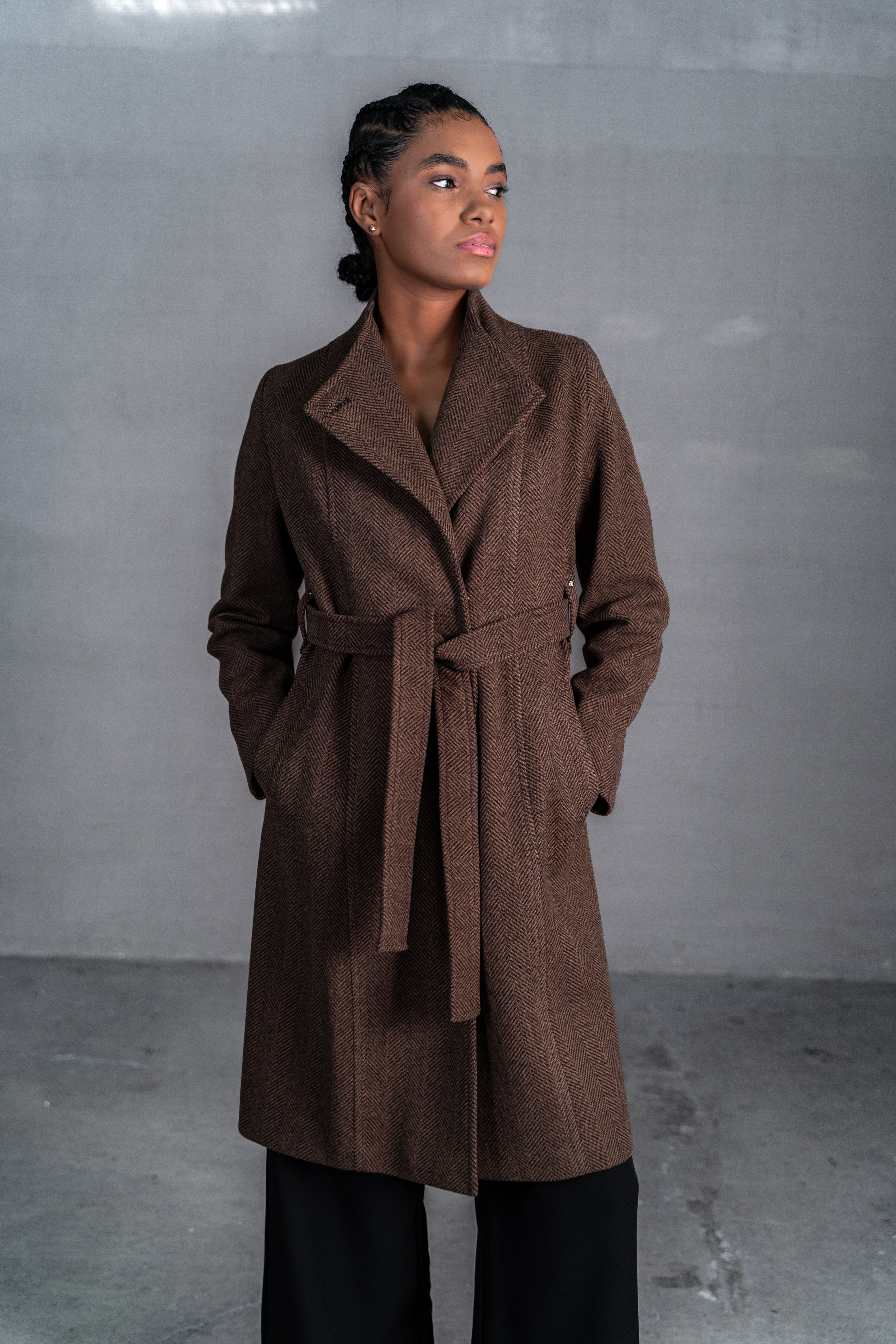 Gaban jacard Marron