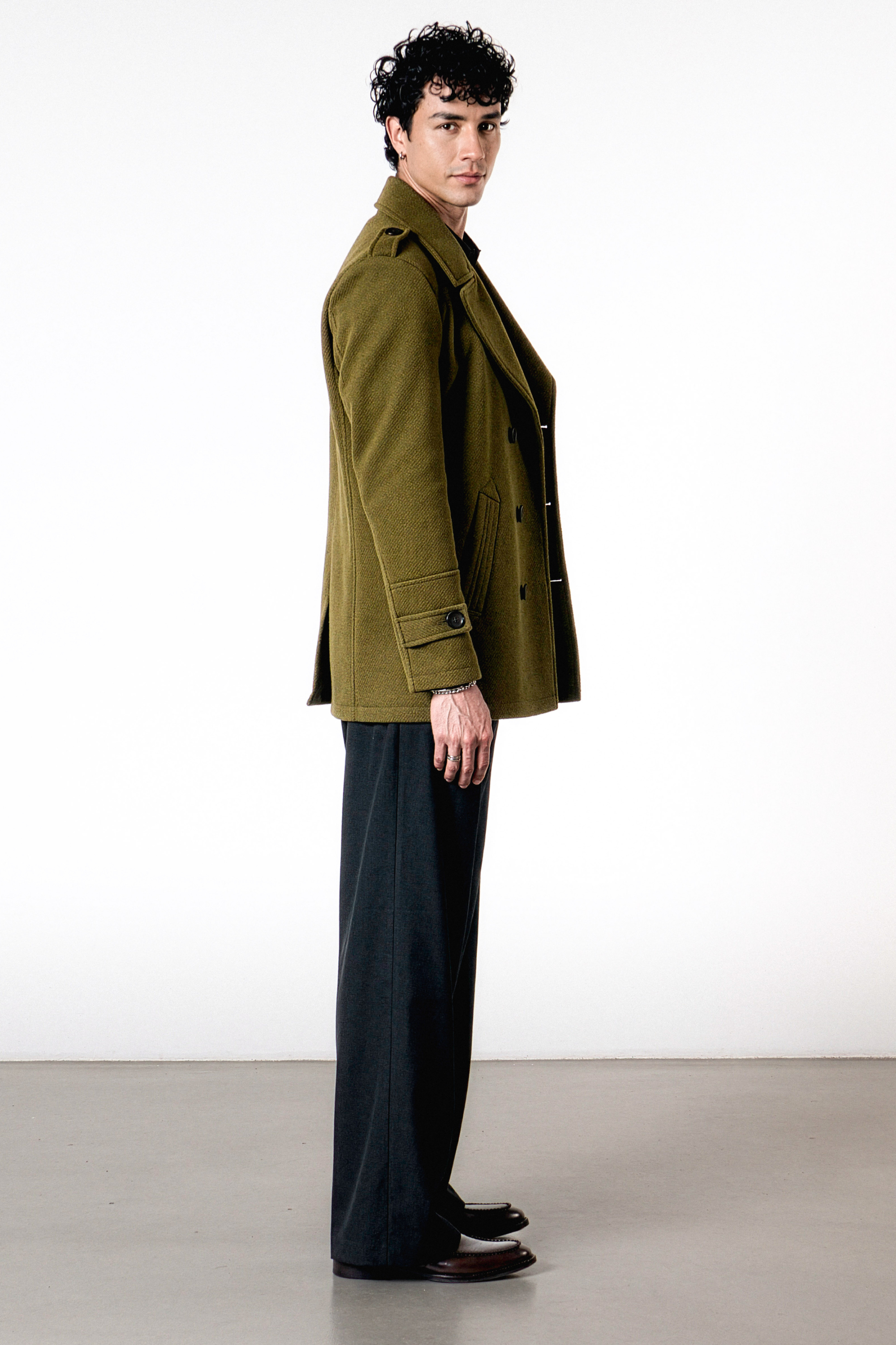 Gabán Cruzado Tennessy en Color Verde