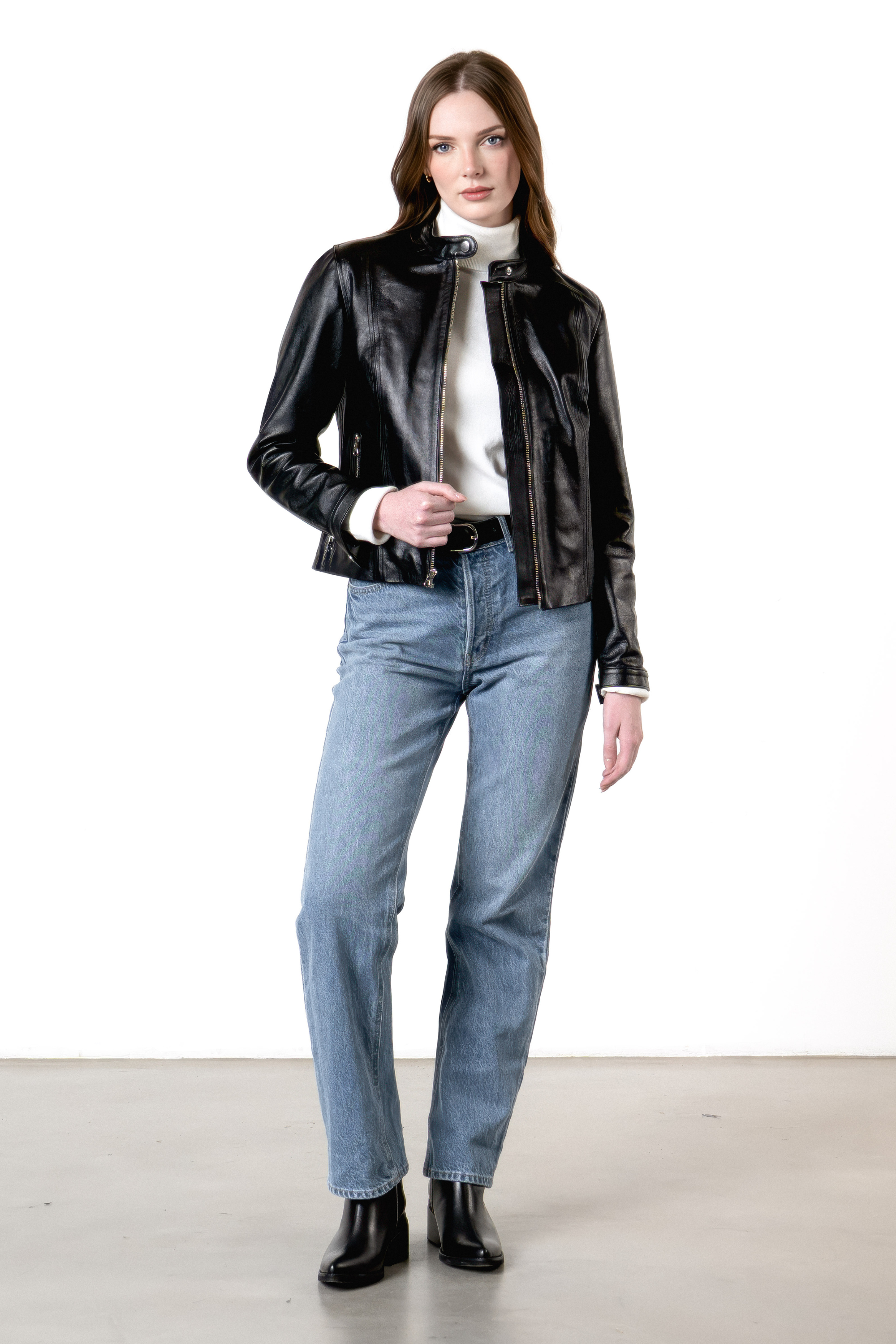 Chaqueta en Cuero Crawley