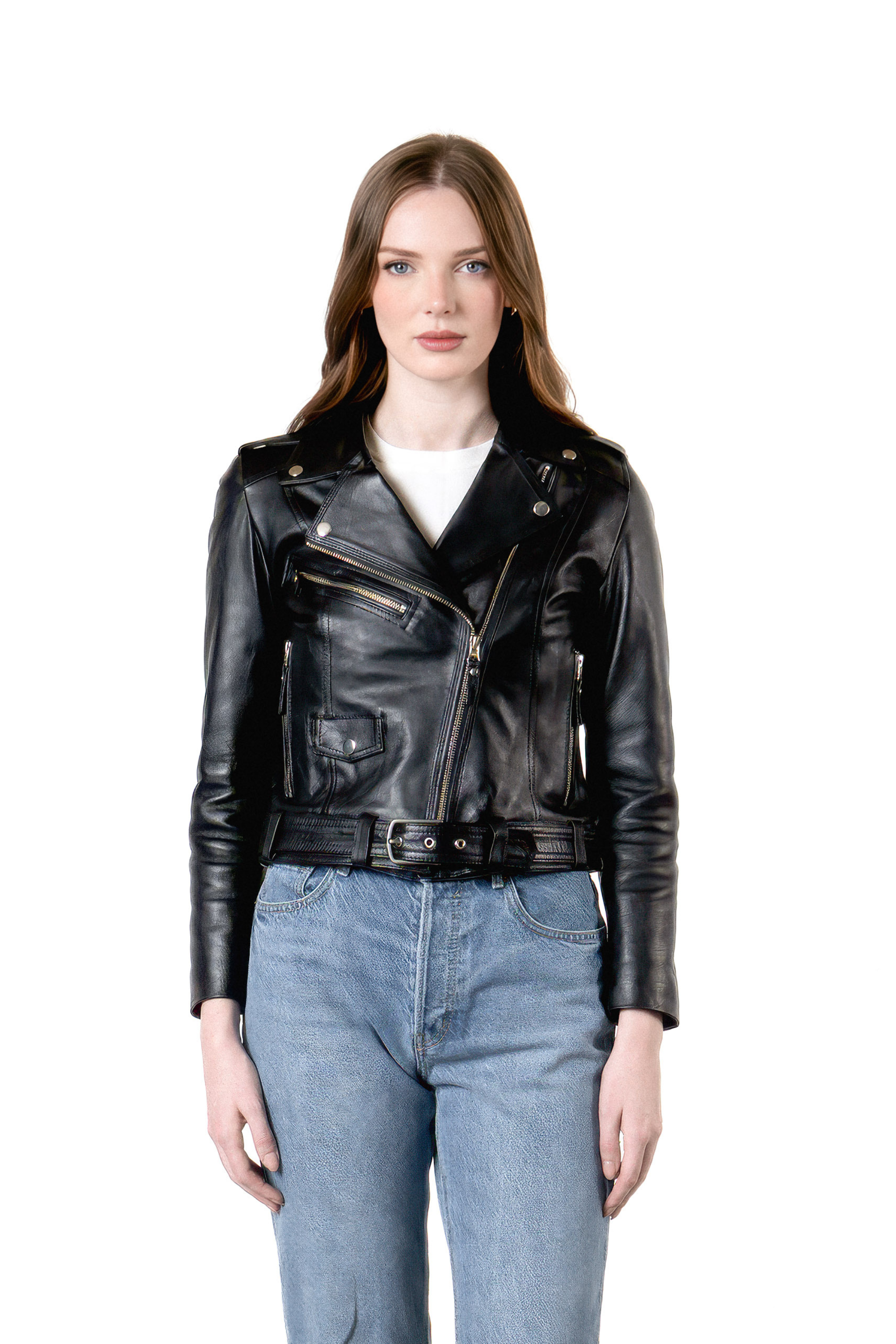 Biker en Cuero Negra