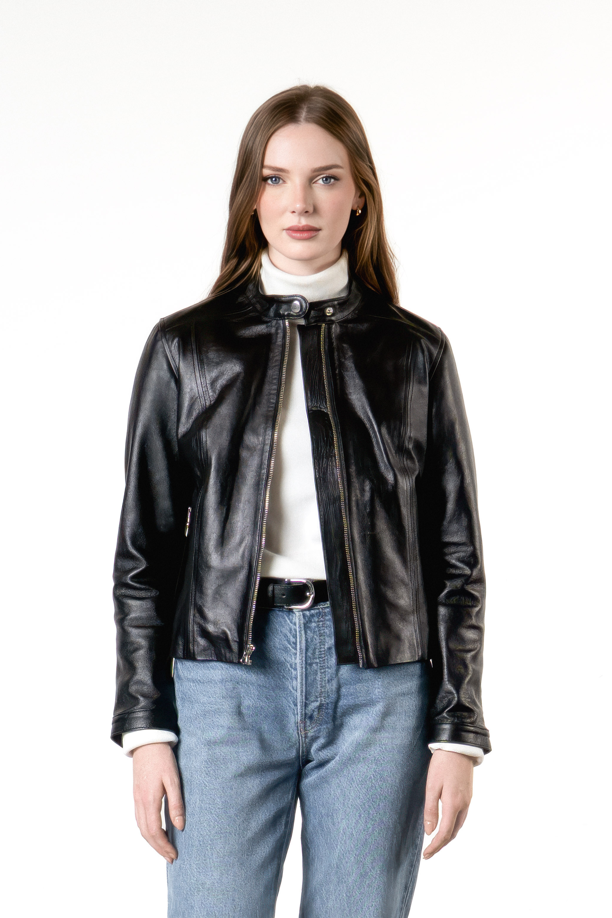 Chaqueta en Cuero Crawley