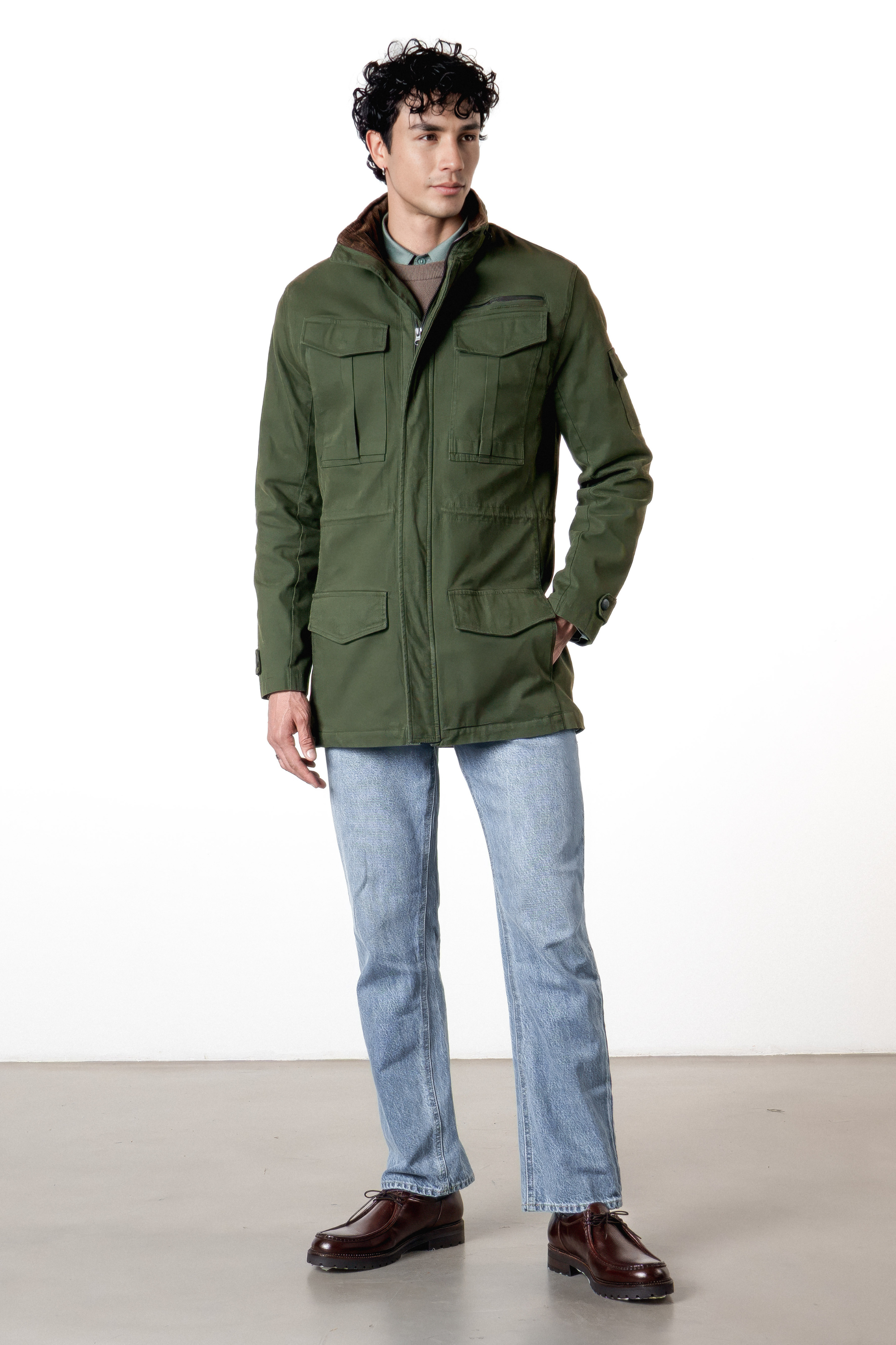 Cazadora en Dril Chevy Verde