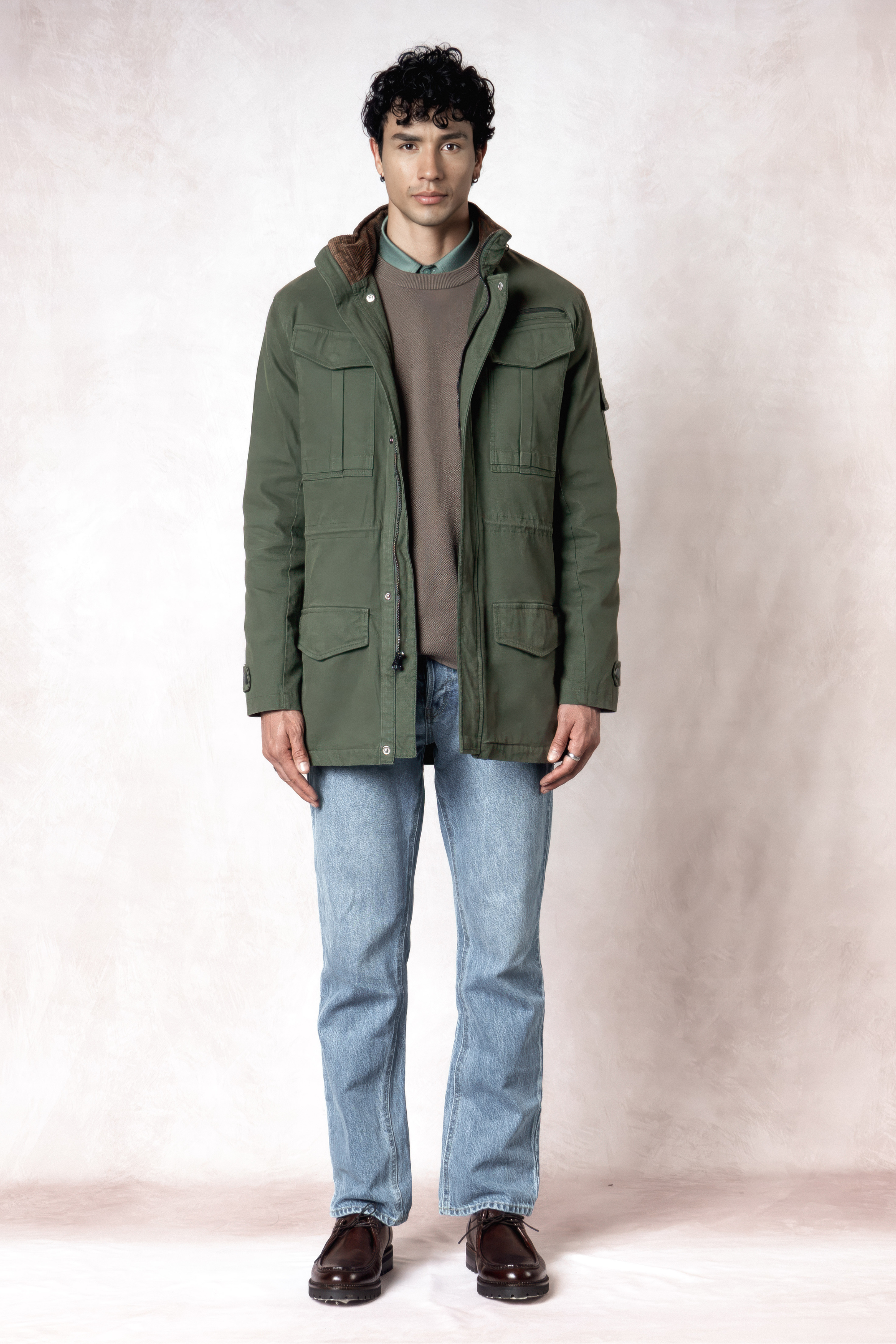 Cazadora en Dril Chevy Verde