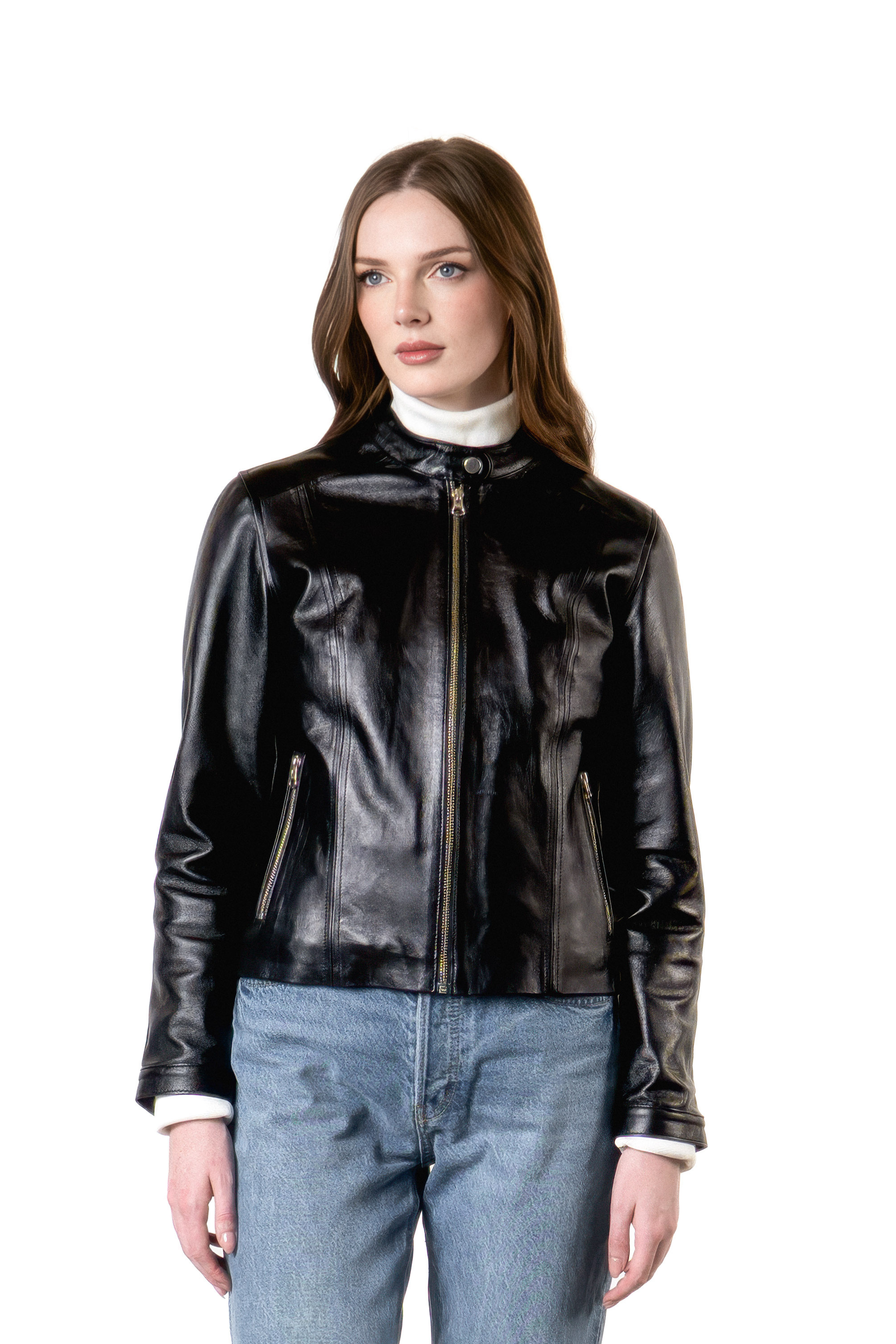 Chaqueta en Cuero Crawley