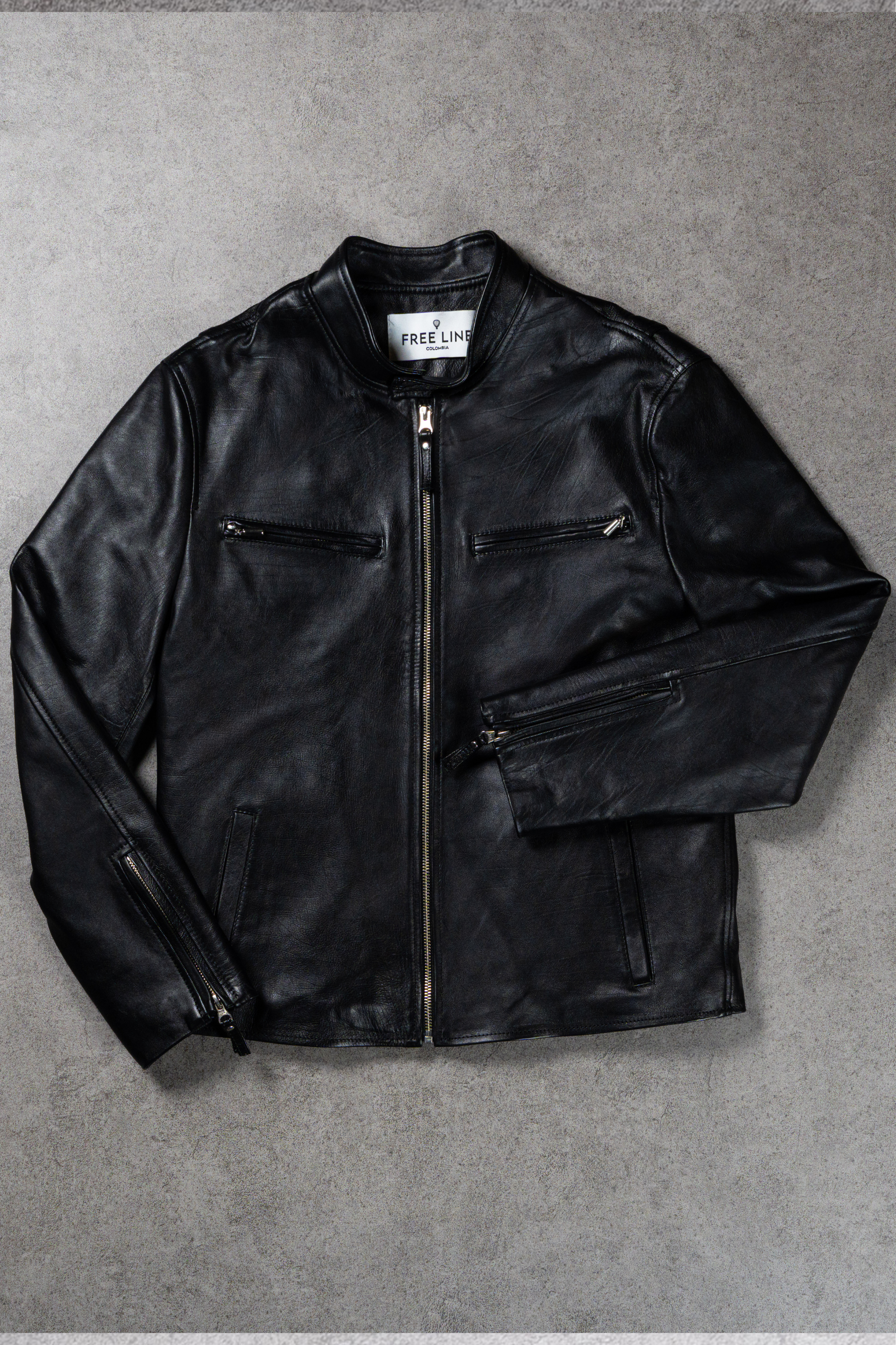 Chaqueta Daytona en Cuero Negro