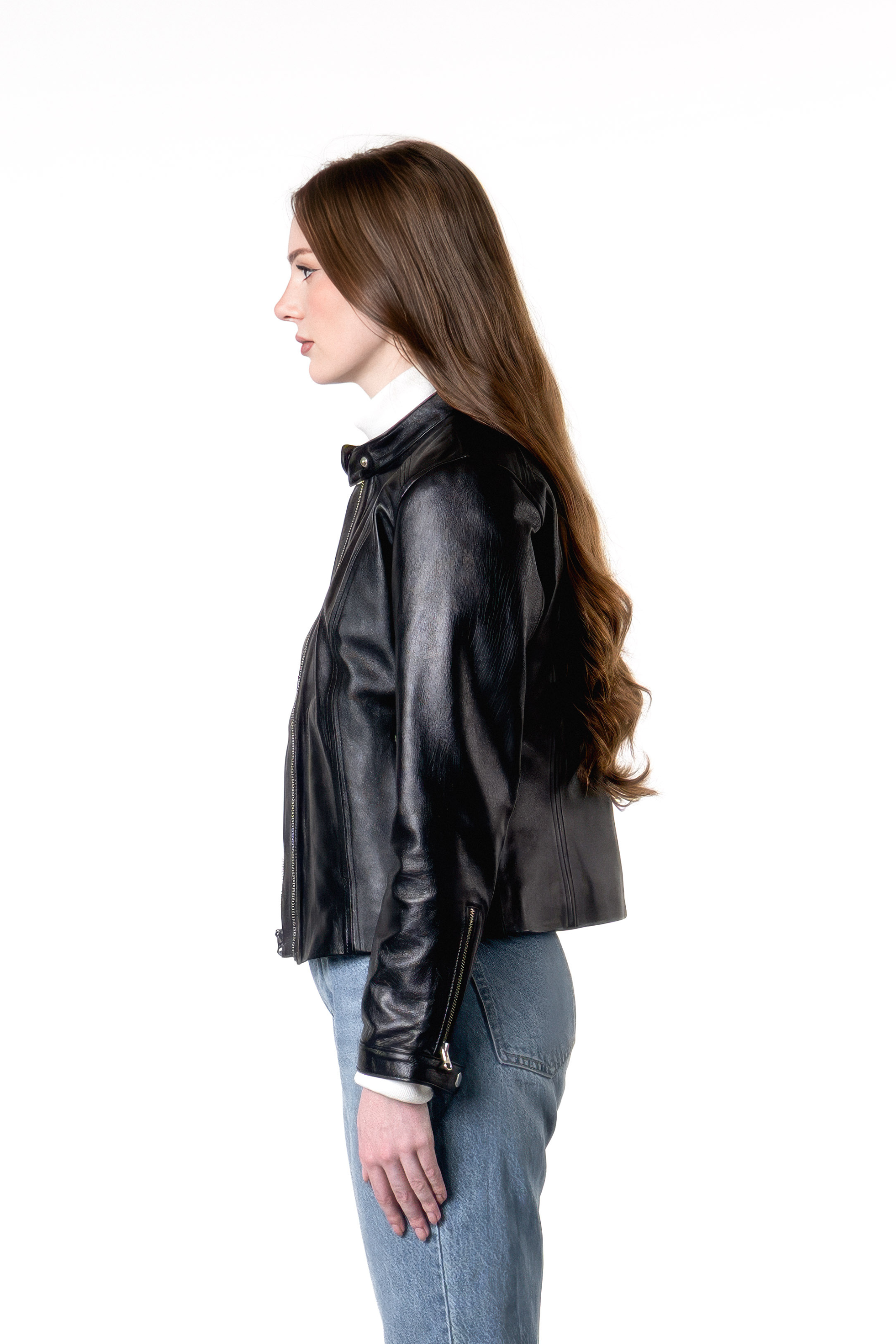Chaqueta en Cuero Crawley