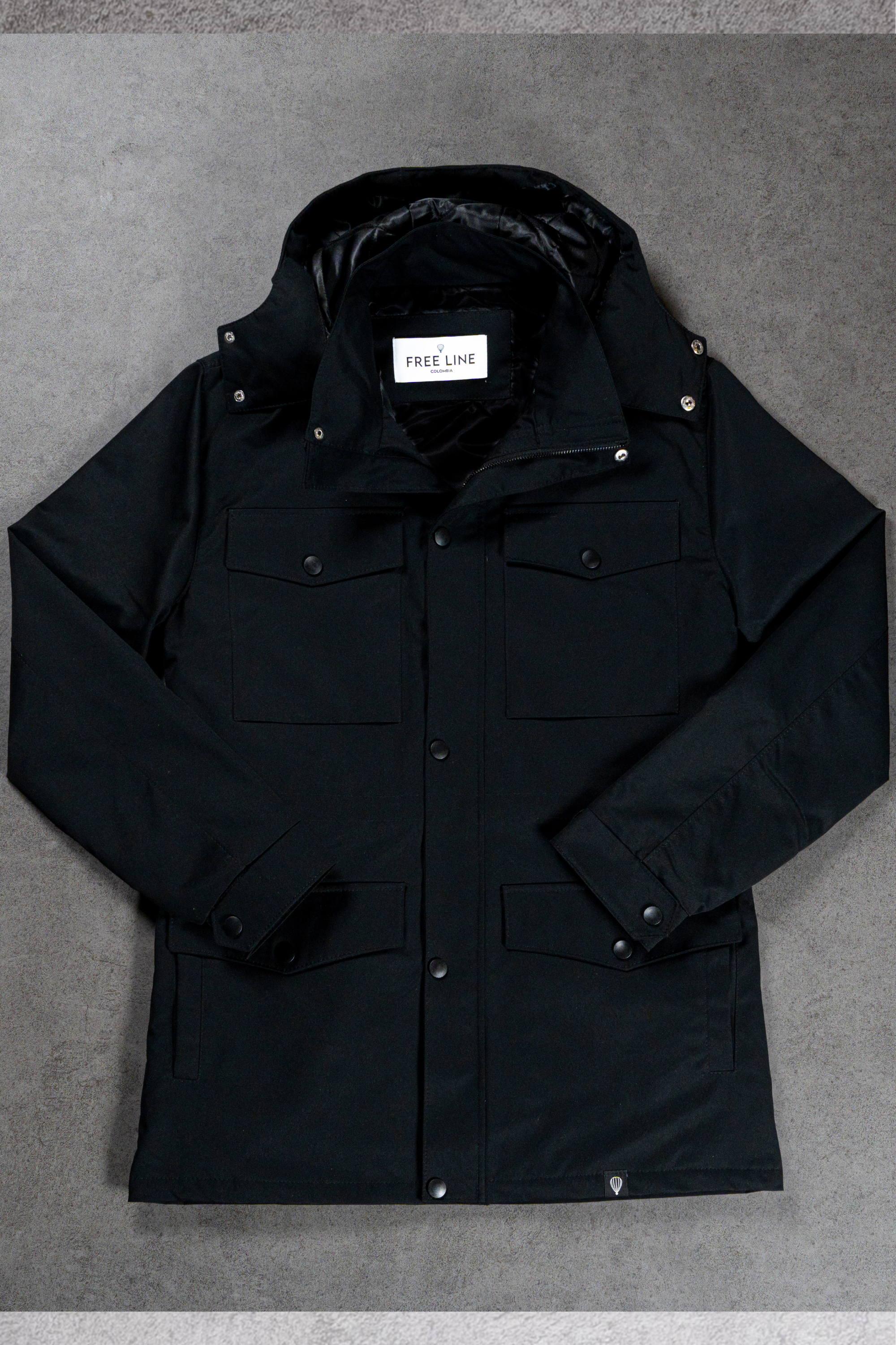 Cazadora Field Negra