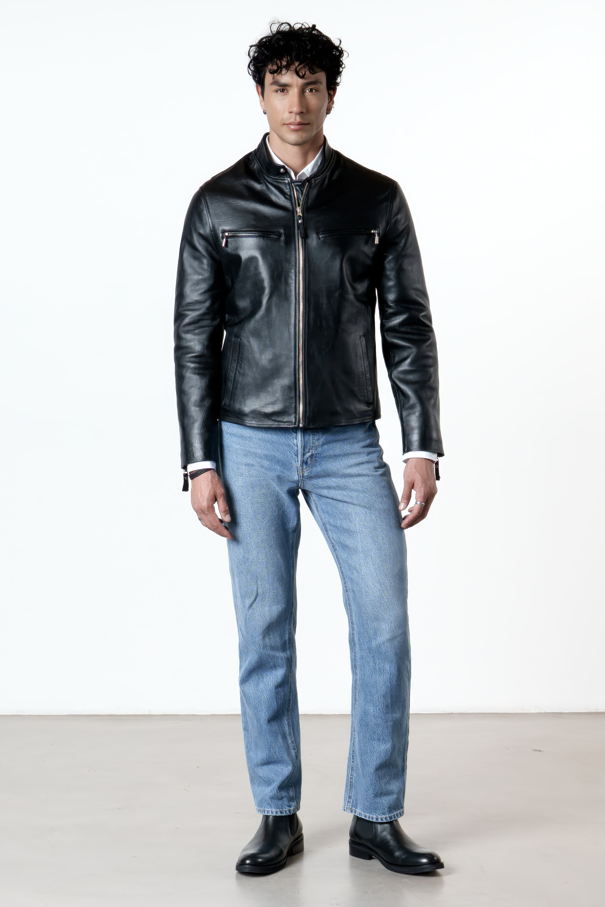 Chaqueta Daytona en Cuero Negro