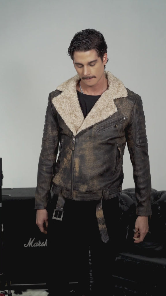 Chaqueta en cuero para hombre, confección hecha a mano por nuestros artezanos, 100 % Colombiana, Chaqueta 100 % en cuero, garantia dos de años